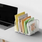 Desk File Organizer 5 Sections Desktop Organizer File Sorter Office Organization File Folder Holder for Office School & Classroom (White, 5 Section - 1Pack) - Image 8