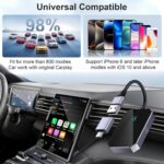 Wireless Carplay Adapter for iPhone [Apple MFi Certified] 2025 Upgraded Converts Wired to CarPlay Wireless Adapter for Apple Car Play Compatible with iPhone iOS 10+ and Cars from 2015 - Image 5
