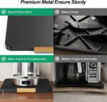 GSlife Appliance Slider and K Pod Storage Basket - 2 in Set of Sliding Tray for Coffee Maker and Under Shelf Storage for K Pod Coffee, Appliance Rolling Tray with Mat for Countertop, Bunlde - Image 4