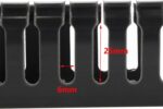 Wire Duct Kit,Cable Raceway Kit,Open Slot Cable Duct Management Raceway,Cable Raceway Kit to Hide Wall Mount TV Cables with Cover,14.96" X 1.97" X 1.97", Black - Image 5