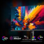 27 Inch 1440P QHD 240Hz Gaming Monitor, Fast IPS, 1ms 2K Gamer Monitor with HDR, 128% sRGB, FreeSync & G-Sync, Height/Pivot/Tilt/Swivel Vertical Monitor, Built-in Dual Speaker, HDMI/DP - Image 5