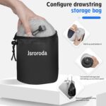 Travel Neck Pillow for Airplanes,Cars and Offices,Pure Memory Foam,Comfortable,Breathable and Soft,Long Flight Headrest,Light Gray,360-Degree Head Support for Traveling and Sleeping - Image 5