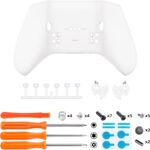 eXtremeRate Replacement Bottom Shell for Xbox One Elite Series 2 Controller, Custom White Back Housing Shell Cover for Xbox Elite Series 2 Core Wireless Controller Model 1797 - Image 3