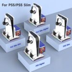 Cooling Station for PS5/PS5 Slim Disc & Digital Console, PS5/PS5 Slim Stand Cooling Stand with RGB Controller Fast Charging Station for PS 5 Console Accessories with Cooling Fan - Image 3