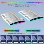 Cooling Station for PS5/PS5 Slim Disc & Digital Console, PS5/PS5 Slim Stand Cooling Stand with RGB Controller Fast Charging Station for PS 5 Console Accessories with Cooling Fan - Image 6