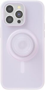 PopSockets iPhone 15 Pro Max Case with Round Phone Grip Compatible with MagSafe, Phone Case for iPhone 15 Pro Max, Wireless Charging Compatible - Opalescent Clear - Image 3