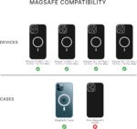 PopSockets iPhone 15 Pro Max Case with Round Phone Grip Compatible with MagSafe, Phone Case for iPhone 15 Pro Max, Wireless Charging Compatible - Opalescent Clear - Image 5