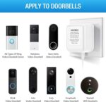 AC 24 Volt Transformer, C Wire Adapter, Compatible with All Versions of Ring Doorbell and Thermostat for Ecobee,Sensi and Honeywell, 315" Long Cable - Image 4