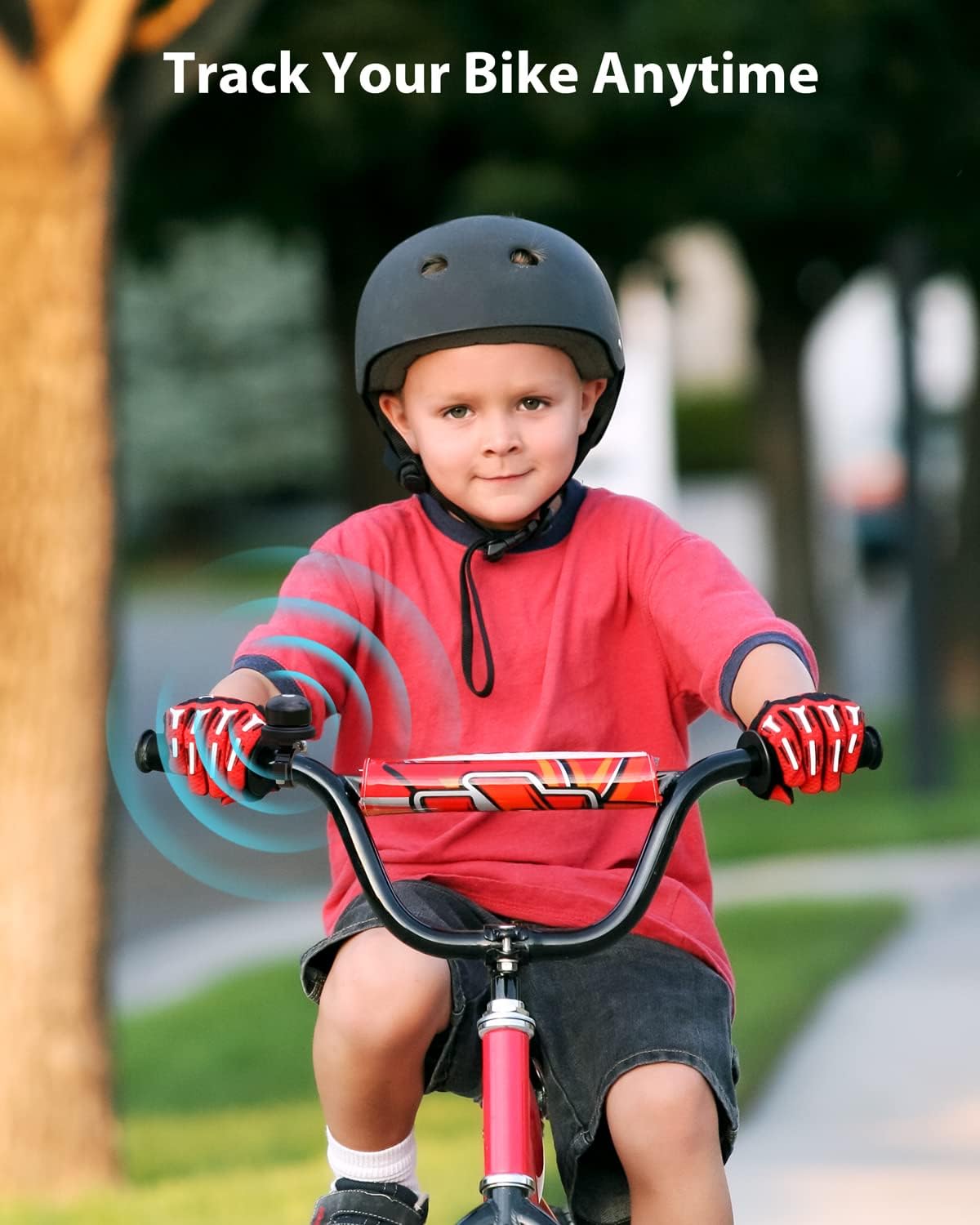 Bicycle Bell for Apple AirTag, Stouchi AirTag Bike Mount GPS Tracker Waterproof Classic Brass Holder Hides Air Tag Under Bike Bell Anti-Theft 2 Sizes for Choice - Image 8