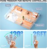 Replacement Remote Control Compatible for Dyson Pure Hot + Cool Purifying Fan HP09 HP04 HP05 HP06 HP07, Air Purifier/Heater (Silver Color with Battery) - Image 6