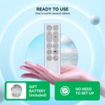 Replacement Remote Control Compatible for Dyson Pure Hot + Cool Purifying Fan HP09 HP04 HP05 HP06 HP07, Air Purifier/Heater (Silver Color with Battery) - Image 7