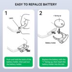 Replacement Remote Control Compatible for Dyson Pure Hot + Cool Purifying Fan HP09 HP04 HP05 HP06 HP07, Air Purifier/Heater (Silver Color with Battery) - Image 8