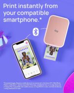 Canon Ivy 2 Mini Photo Printer, Print from Compatible iOS & Android Devices, Sticky-Back Prints, Blush Pink - Image 3