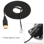 2.2m / 7.22ft USB Gaming Cable Replacement for Razer Naga 2014 Mouse, Black - Image 3