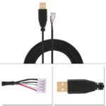 2.2m / 7.22ft USB Gaming Cable Replacement for Razer Naga 2014 Mouse, Black - Image 4