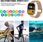 Smart Watch for Women Men(Answer/Make Calls) 1.83", Smartwatch for iOS and Android,Fitness Tracker Watch with IP67 Waterproof/Heart Rate/Sleep Monitor/Steps Calories Counter (Black) - Image 3