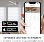 BOND | Add Wifi to Ceiling Fan, Fireplace or Motorized shades | Works with Alexa, Google Home | Remote Control with App | Works with iPhone or Android - Image 5