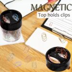 Fatty Shape Paper Clips (1.2Inch) Anti-Rust Non-Slip Design,40-Pack Multi-Color Set with Magnetic Storage Box Desk Organizer for Office School - Image 5