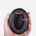 WH-1000XM2 Ear Cushions Replacement Noise Isolation Ear Pads Compatible with Sony WH1000XM2 & Sony MDR-1000X Over-Ear Headphones- Added Thickness & Plastic Stick(Black) - Image 3