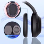 WH-1000XM2 Ear Cushions Replacement Noise Isolation Ear Pads Compatible with Sony WH1000XM2 & Sony MDR-1000X Over-Ear Headphones- Added Thickness & Plastic Stick(Black) - Image 5