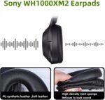 WH-1000XM2 Ear Cushions Replacement Noise Isolation Ear Pads Compatible with Sony WH1000XM2 & Sony MDR-1000X Over-Ear Headphones- Added Thickness & Plastic Stick(Black) - Image 6
