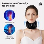 bkt Travel Pillow Memory Foam Cervical Neck Pillow Airplane Neck Support Travel Essentials Long Flight Essentials Neck Braces for Support Portable Plane Accessories (Grey) - Image 6