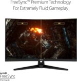 ASUS TUF Gaming 32" 1440P HDR Curved Monitor (VG32VQ1B) - QHD (2560 x 1440), 165Hz (Supports 144Hz) & TUF Gaming 1000W Gold, ATX 3.0 Compatible Fully Modular Power Supply - Image 5