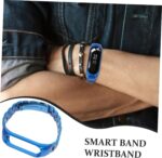 Stainless Steel Metal Wristband for Band 5/4/3 Luxury Smart Band Strap Double-Click Buckle - Image 6