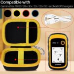 Hard Case Compatible with Garmin eTrex 10/20 / 20x / 30x / 22x / 32x / SE Worldwide Rugged Handheld GPS Navigator (Black + Blue Case) - Image 4