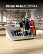 Belkin Charging Station For Laptops - Charging Station For Classroom Organization W/ Surge Protection & Cable Management - Up To 10 Devices Including iPads, Samsung Tablets, Chromebooks & More - Image 3