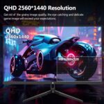 27 inch Gaming Monitor 144Hz 1ms, QHD 2560 x 1440 2K, Z-Edge UG27QF IPS Black Computer Monitor, HDR, Eye Care, HDMI x 2, DP Port - Image 3