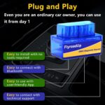 OBD2 Scanner Bluetooth for iOS iPhone Android Car Diagnostic Tool Check Engine Light Code Reader - Image 4