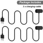 Charger for Amazfit Bip 5/3, T-Rex Pro, GTS 4 Mini, GTS 2/2e, GTR 2/2e, 2 GTR Mini Smart Watch - Replacement Magnetic Charging Cable (2-Pack, 1m/3.3ft) - Image 4