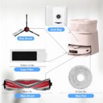 Accessories Kit for Yeedi M12 PRO+ Robot Vacuum Cleaner, 1 Main Brush, 4 HEPA Filters, 4 Mop Pads, 4 Dust Bag, 4 Side Brushes, 1 Clean Brush - Image 3