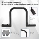 24 Pcs Cable Management D Ring - 2 Inch D Ring Aluminum Cable Distribution Ring for Sorting Out Electric Cables - Black - Image 4