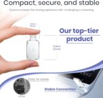 Wireless Carplay Adapter for iPhone, Convent Wired to Wireless Car Play Adapter, Mini Size with Extension Cable USB & USB C/Type-C, Stable Control & No Delay, White - Image 3