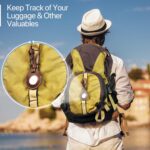 MORIK Secret AirTag Leather Luggage Tag Tracking | TSA Approved | 3-in-1 AirTag Holder & Luggage Tag | Secret Design | Premium Vegan Leather | Apple AirTags Compatible (Brown) - Image 6