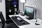 AceTaken White Webcam Stand for Logitech Brio 500,StreamCam,Lenovo,Elgato Neo Webcams - Image 6