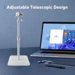 AceTaken White Webcam Stand for Logitech Brio 500,StreamCam,Lenovo,Elgato Neo Webcams - Image 7