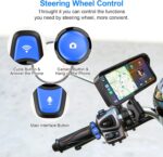 Motorcycle Dash Cam, Motorcycle Carplay/Android Auto, Motorbike TPMS GPS Navigation System, 6.25" IP67 Waterproof Touchscreen, Remote Control, Loop Recording, Support Siri, Free 128G SD Card - Image 6