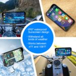 Motorcycle Dash Cam, Motorcycle Carplay/Android Auto, Motorbike TPMS GPS Navigation System, 6.25" IP67 Waterproof Touchscreen, Remote Control, Loop Recording, Support Siri, Free 128G SD Card - Image 7