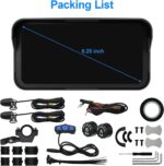 Motorcycle Dash Cam, Motorcycle Carplay/Android Auto, Motorbike TPMS GPS Navigation System, 6.25" IP67 Waterproof Touchscreen, Remote Control, Loop Recording, Support Siri, Free 128G SD Card - Image 8