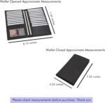 ag wallets Genuine Leather Mens Long ID 19 Credit Card Security Wallet (RFID_Burgundy) - Image 10