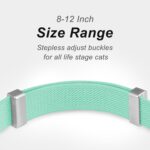 AirTag Cat Collar,Ultra Elastic Cat Tracker Collar with Apple Air Tag Holder, [Lightweight][Scratch Resistant] Stepless Adjustable GPS Pet Collar for Cats Kittens (Green) - Image 6