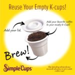 Disposable Cups for Use in Keurig® Brewers - Simple Cups - 25 Cups, Lids, Filters with Easy Close Stand - Use Your Own Coffee - Image 4