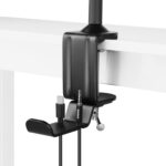 AceTaken Brio 101 Webcam Clamp Stand, 24-inch Rotating Magnetic Mount Holder with Headphone Hook Compatible with Logitech Brio 100 101,301 300,500,Brio 4K,C270,C310 webcams - Image 4