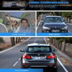 PRUVEEO 2K Mirror Dash Cam 3 Channel,Rear View Mirror Camera,Dash cam Front and Rear Inside,12'' Full Touch Screen, IR Night Vision,GPS,Parking Assistance,Free128GB Card - Image 3