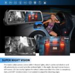 PRUVEEO 2K Mirror Dash Cam 3 Channel,Rear View Mirror Camera,Dash cam Front and Rear Inside,12'' Full Touch Screen, IR Night Vision,GPS,Parking Assistance,Free128GB Card - Image 5