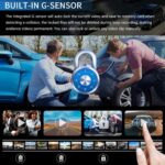PRUVEEO 2K Mirror Dash Cam 3 Channel,Rear View Mirror Camera,Dash cam Front and Rear Inside,12'' Full Touch Screen, IR Night Vision,GPS,Parking Assistance,Free128GB Card - Image 9