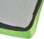 Amazon Basics Medium Packing Cubes for Travel, Packing Organizers, 4-Piece-Set With Double Zipper Pulls and Mesh Top Panel, 100% Durable Polyester, Green, 13.8"L x 9.8"W x 3"H - Image 7
